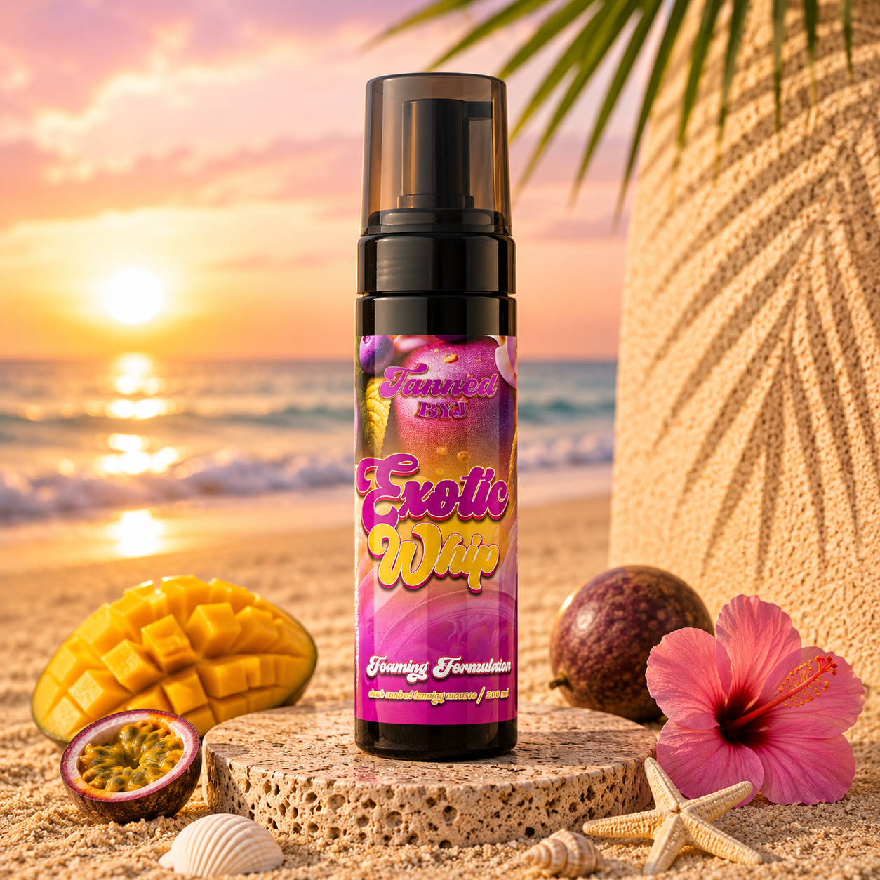 Exotic whip accelerator mousse